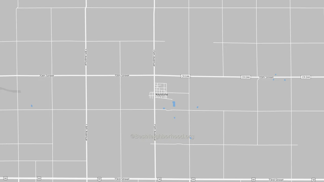 Transit Grade map of Keystone, IA