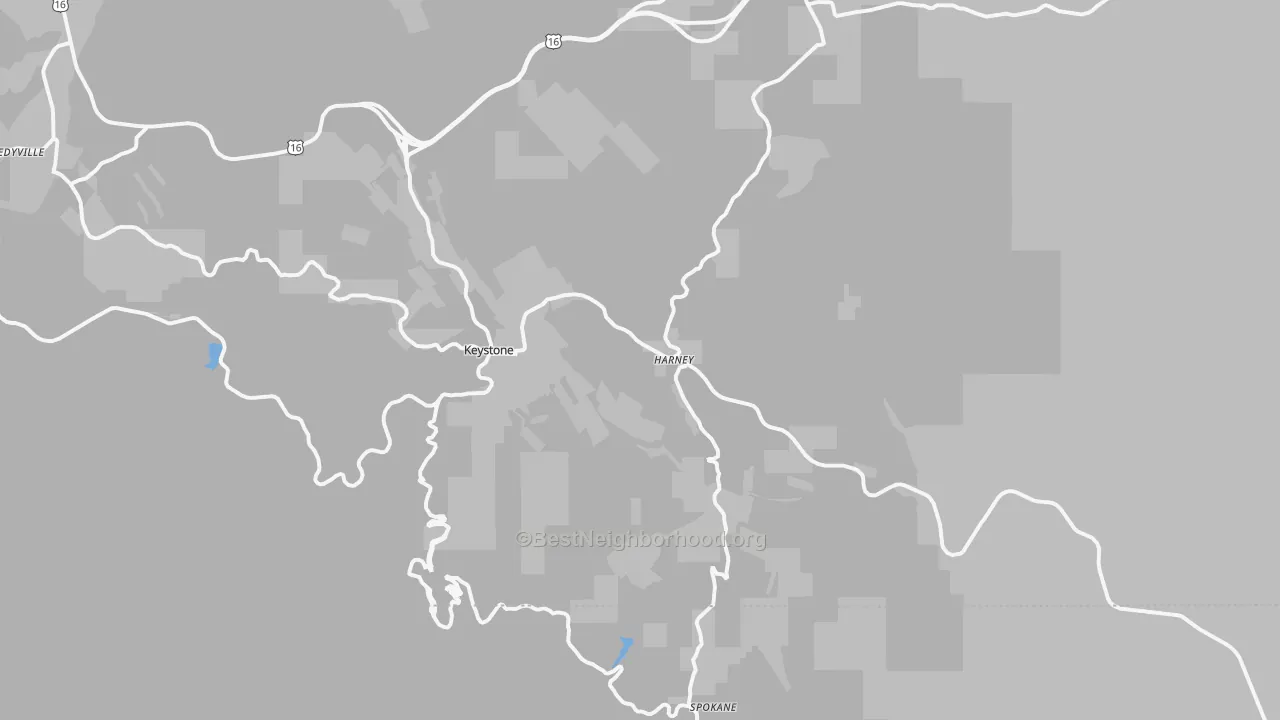 Transit Grade map of Keystone, SD