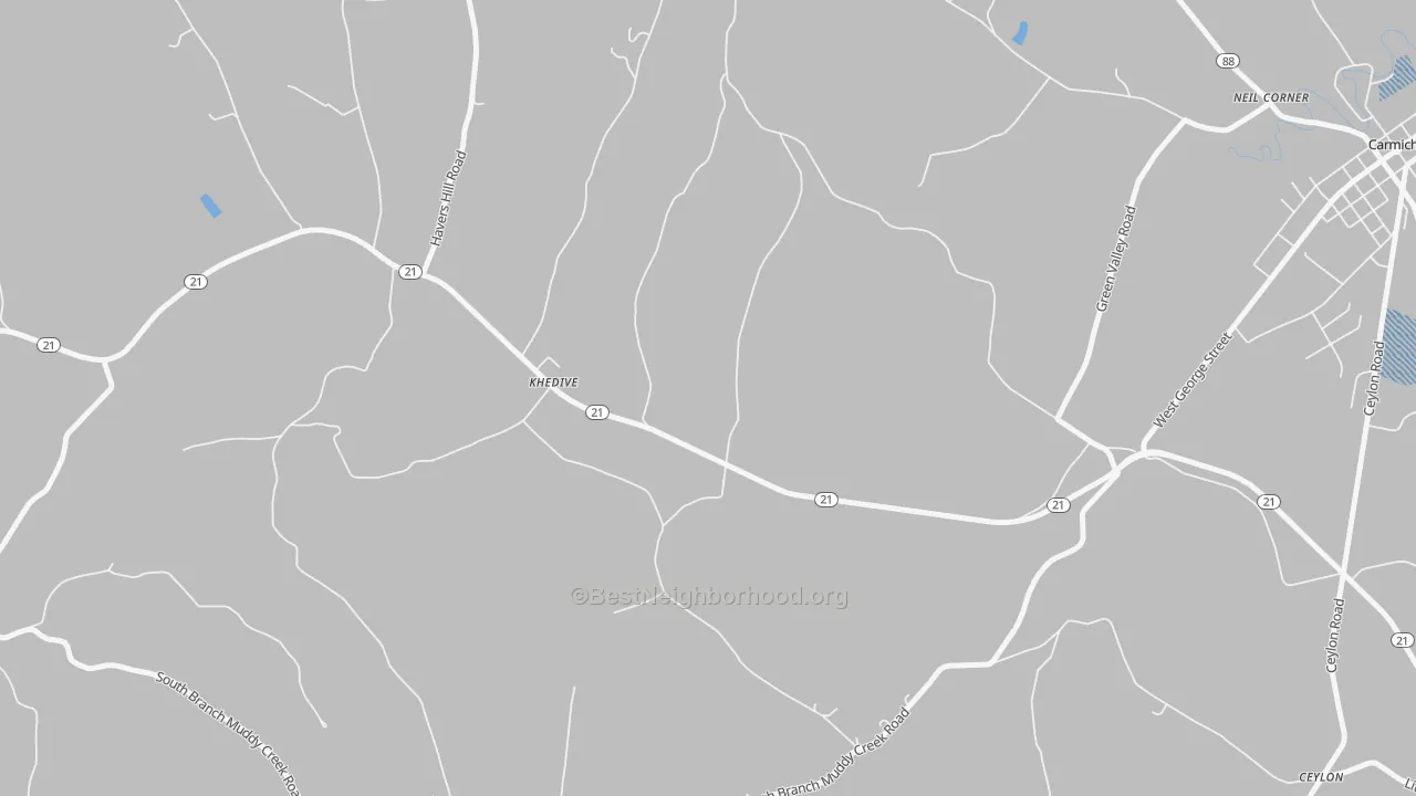 Transit Grade map of Khedive, PA