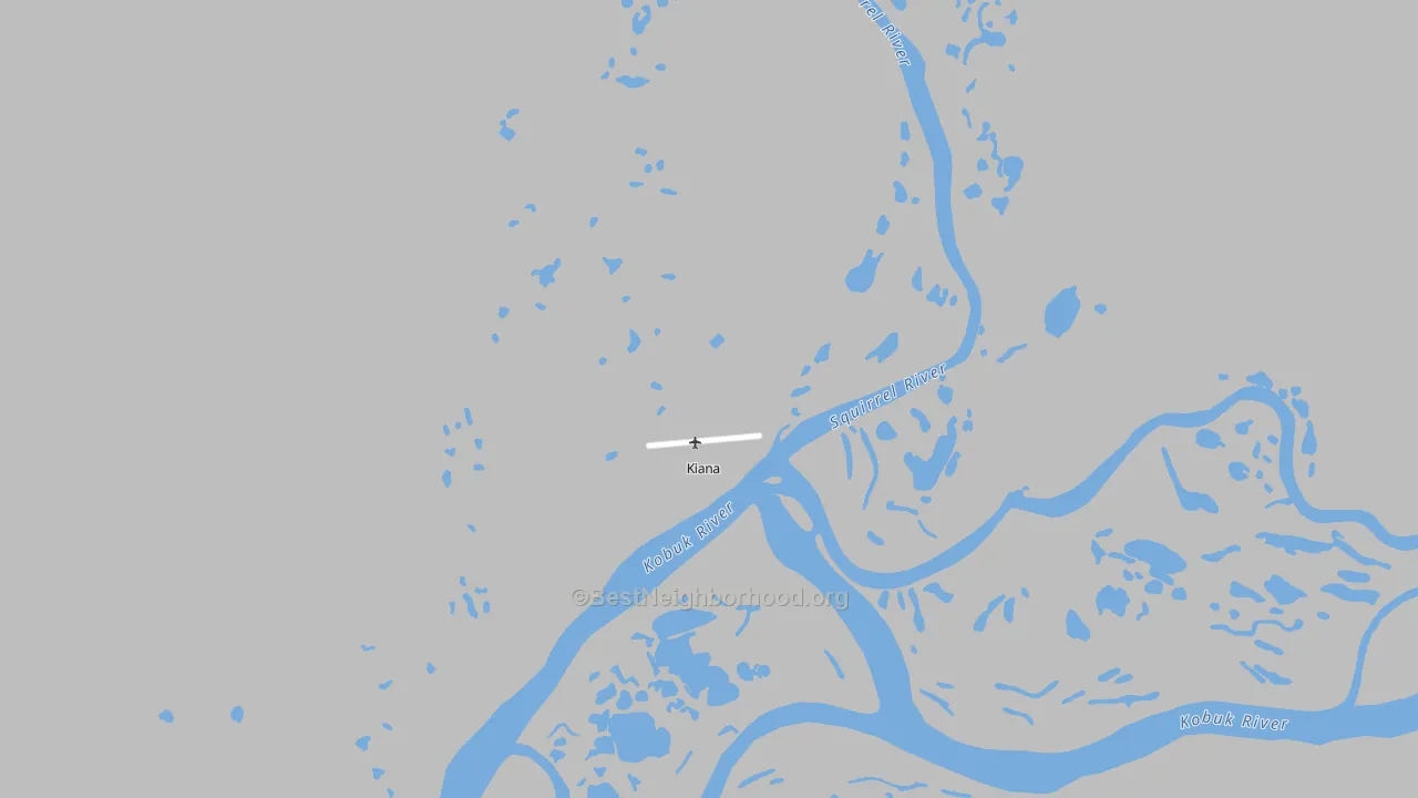 Transit Grade map of Kiana, AK