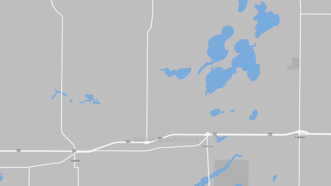 Transit Grade map of Kidder County, ND