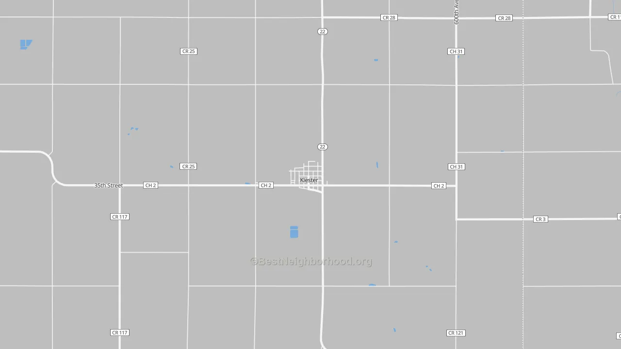 Transit Grade map of Kiester, MN