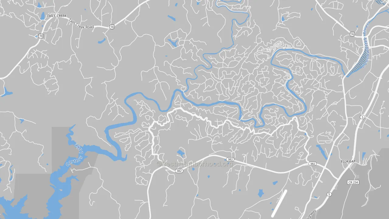 Transit Grade map of Kiker, GA