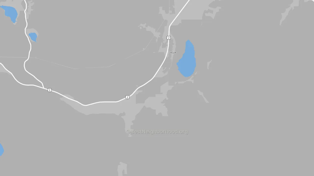 Transit Grade map of Kila, MT