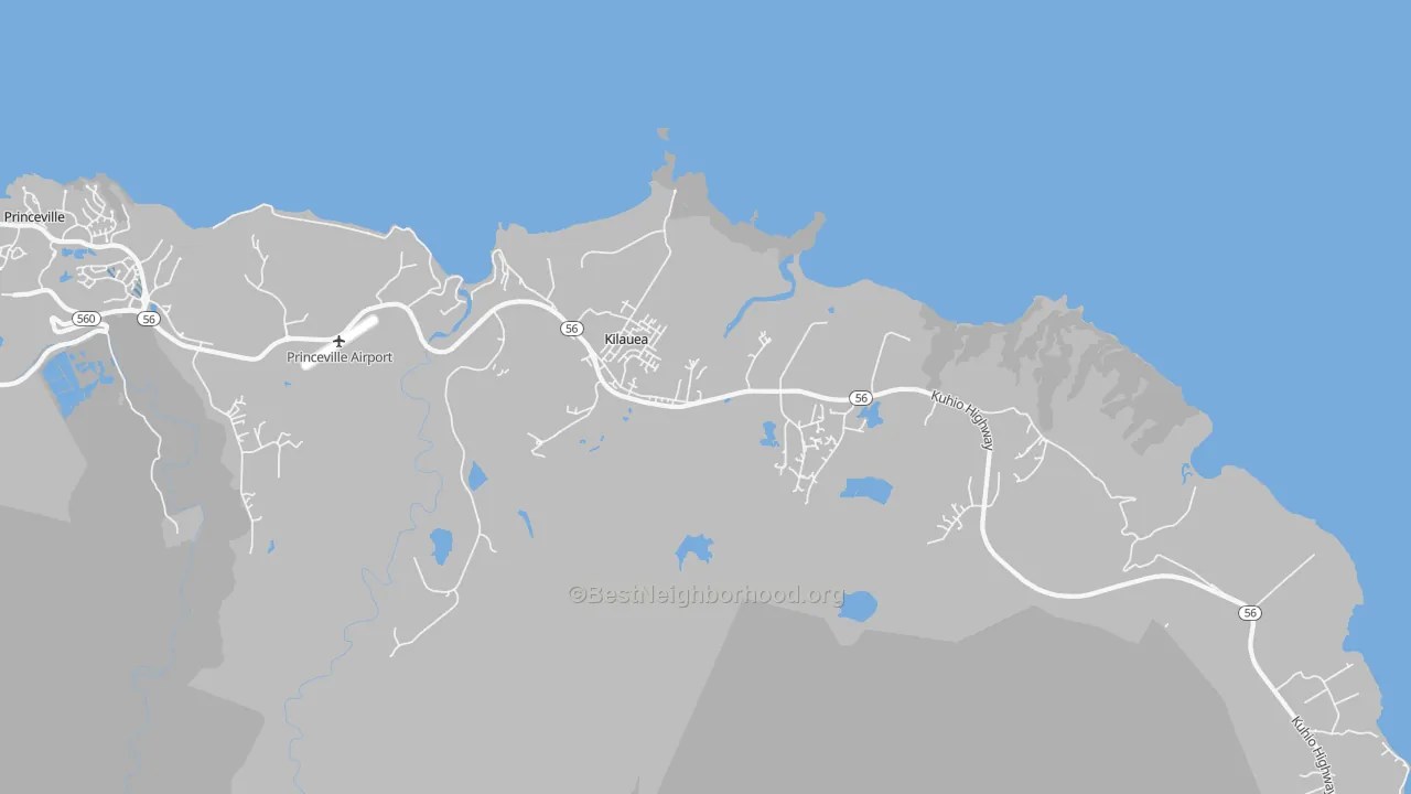 Transit Grade map of Kilauea, HI