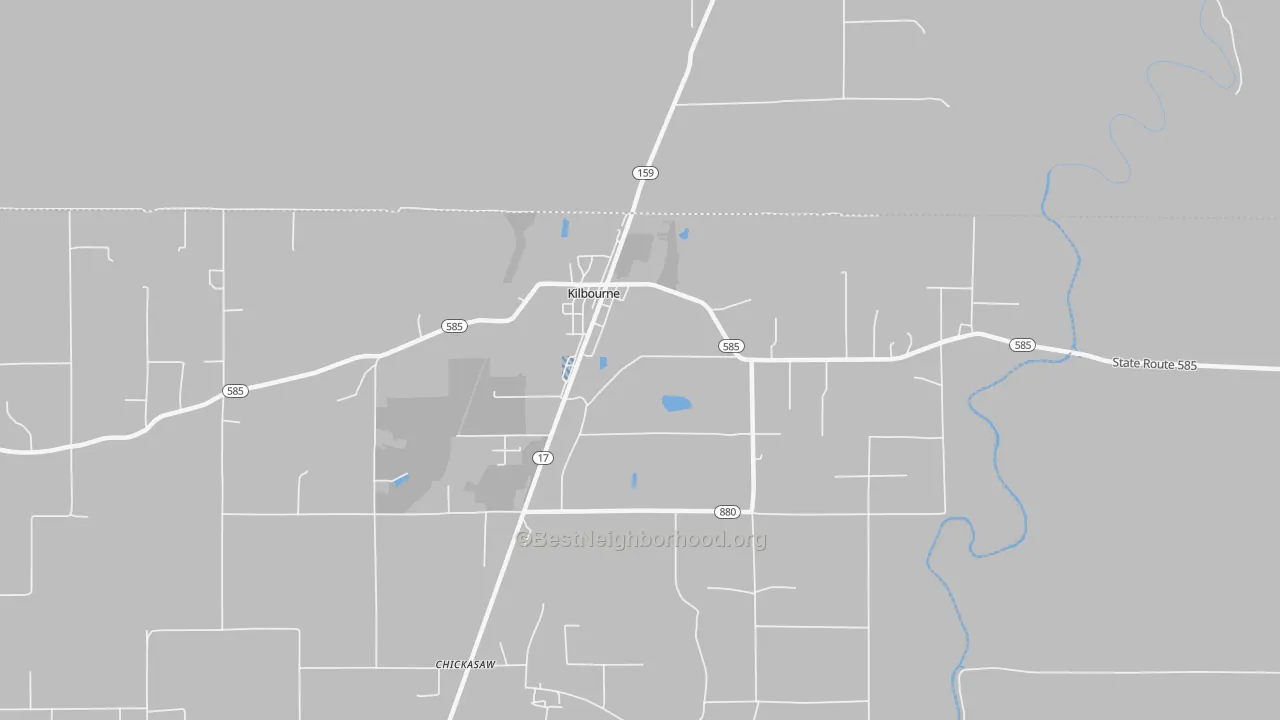 Transit Grade map of Kilbourne, LA