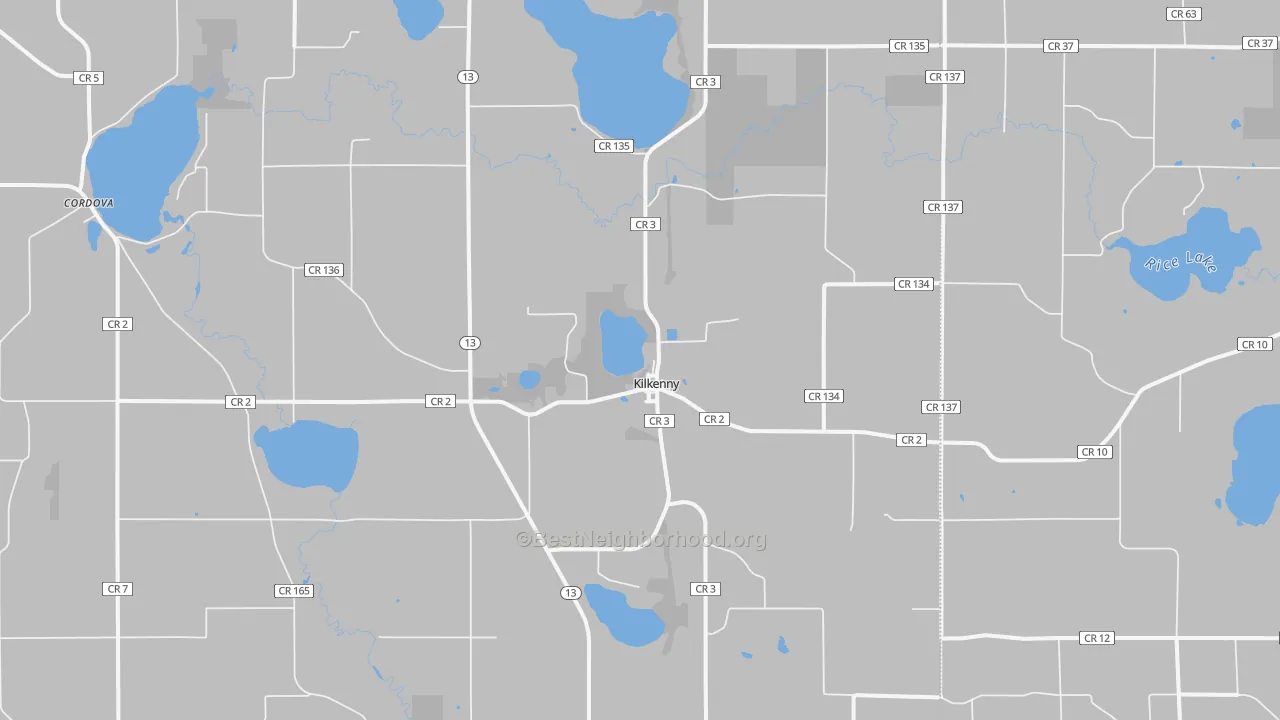 Transit Grade map of Kilkenny, MN