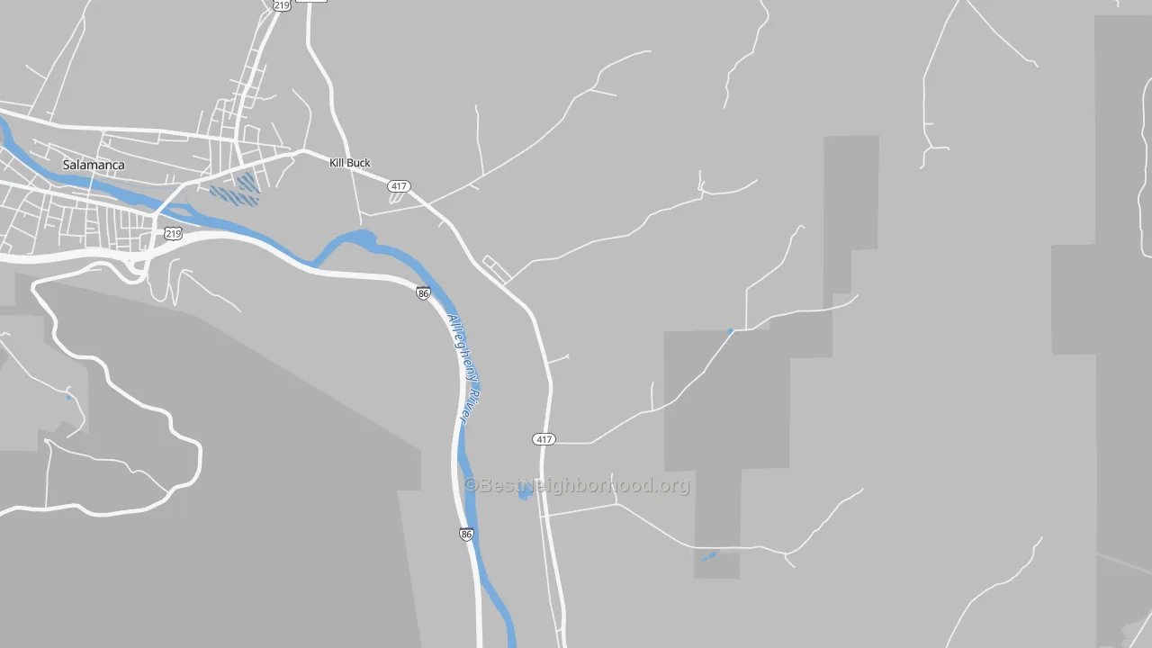 Transit Grade map of Kill Buck, NY