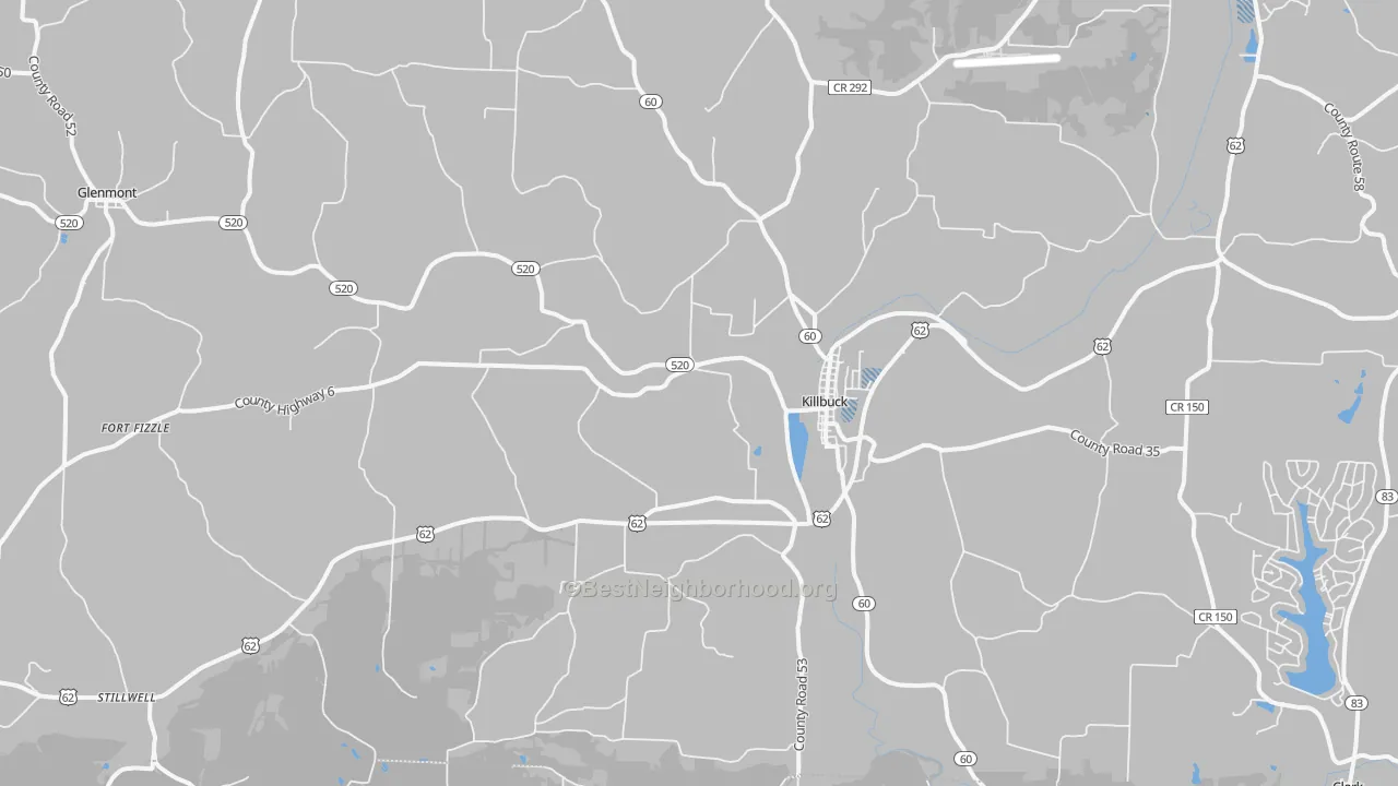 Transit Grade map of Killbuck, OH