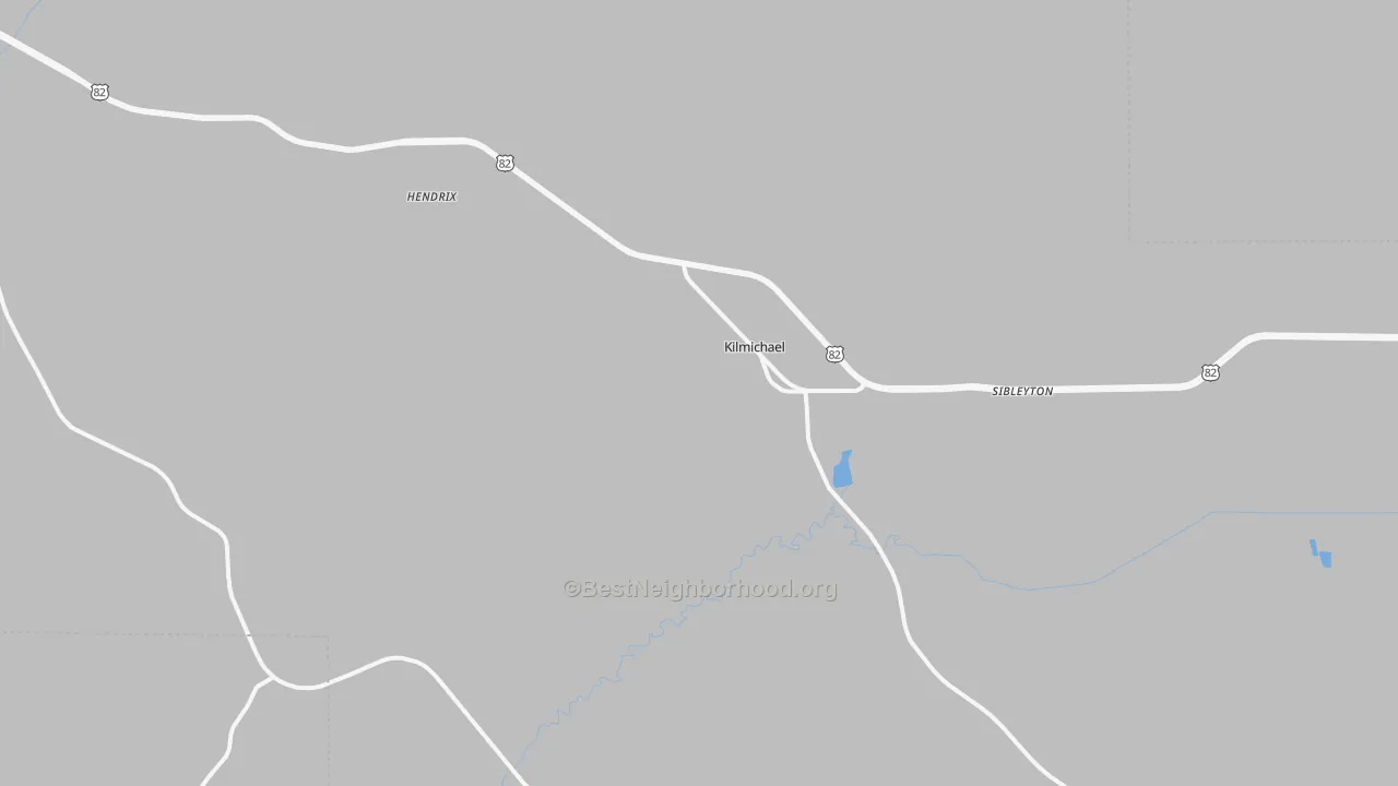 Transit Grade map of Kilmichael, MS