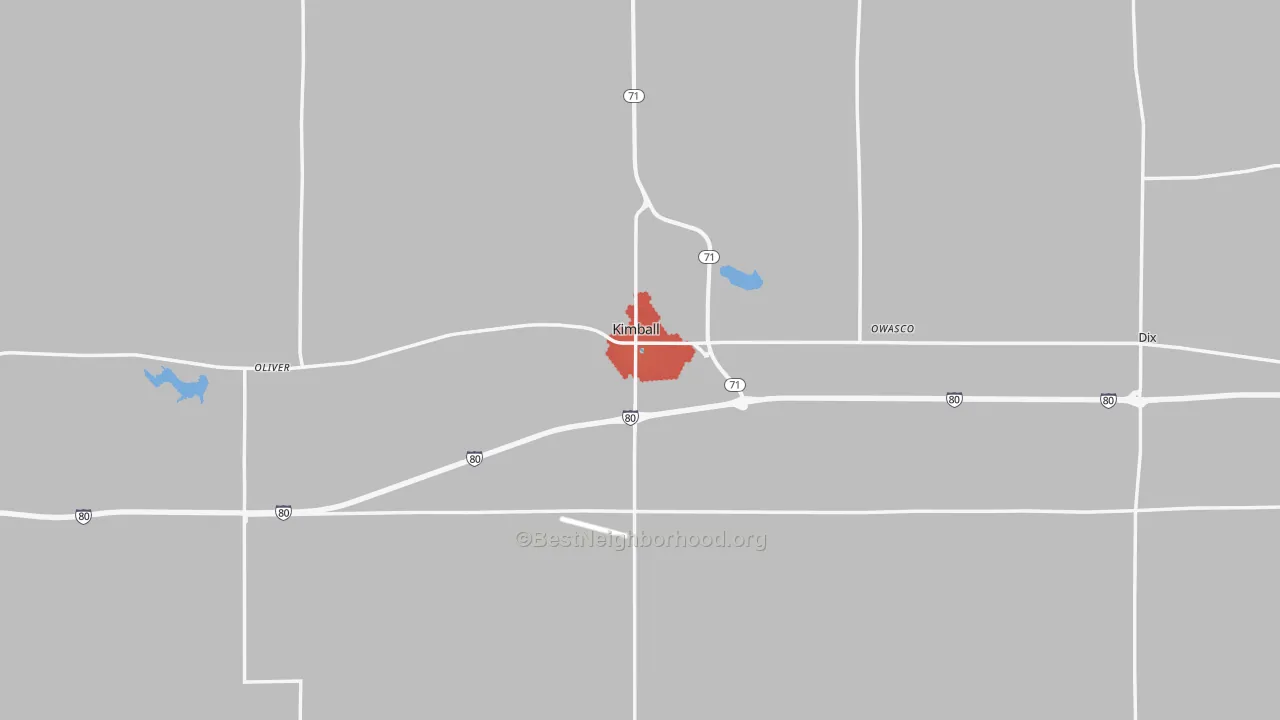 Transit Grade map of Kimball County, NE