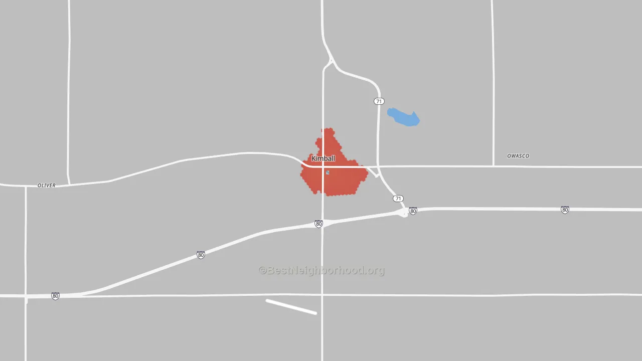 Transit Grade map of Kimball, NE
