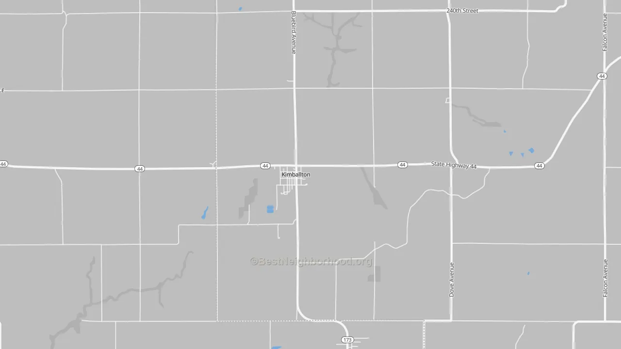 Transit Grade map of Kimballton, IA