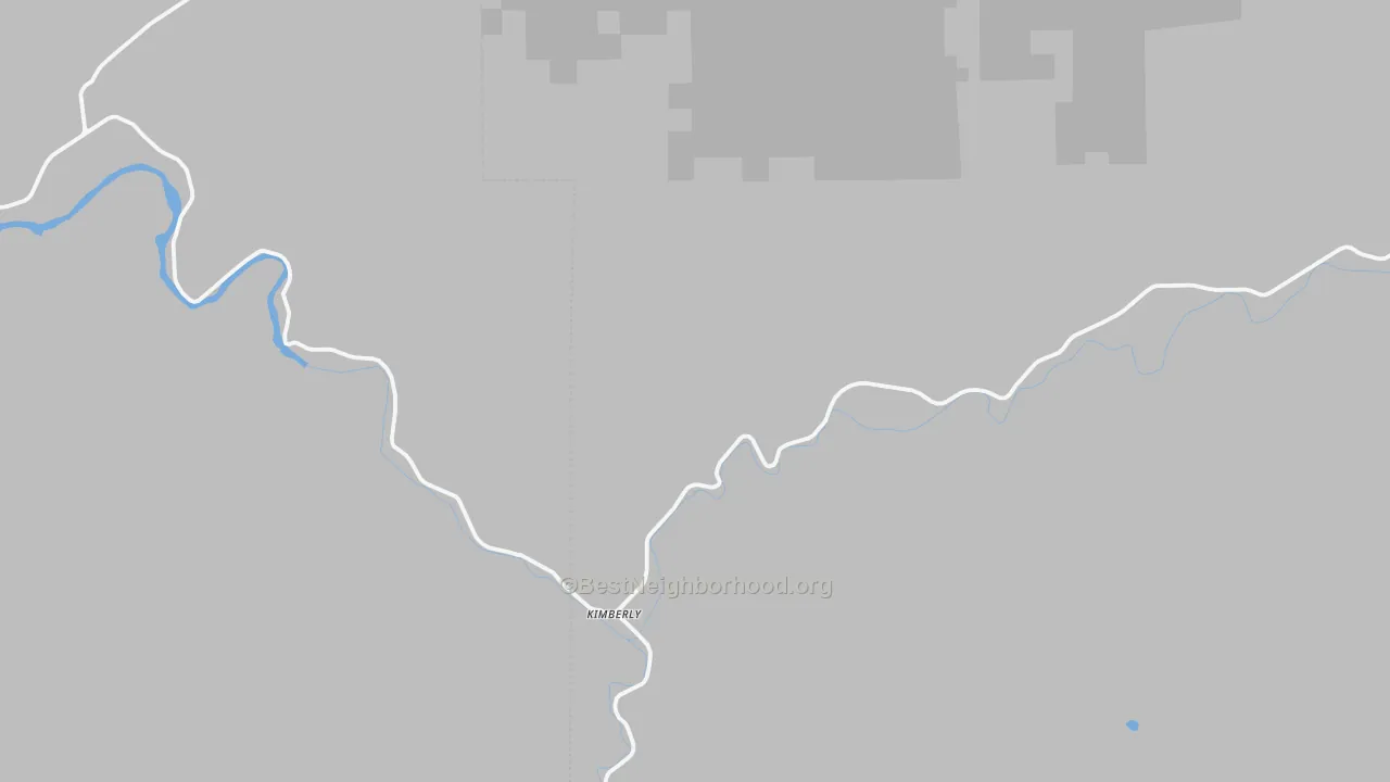 Transit Grade map of Kimberly, OR