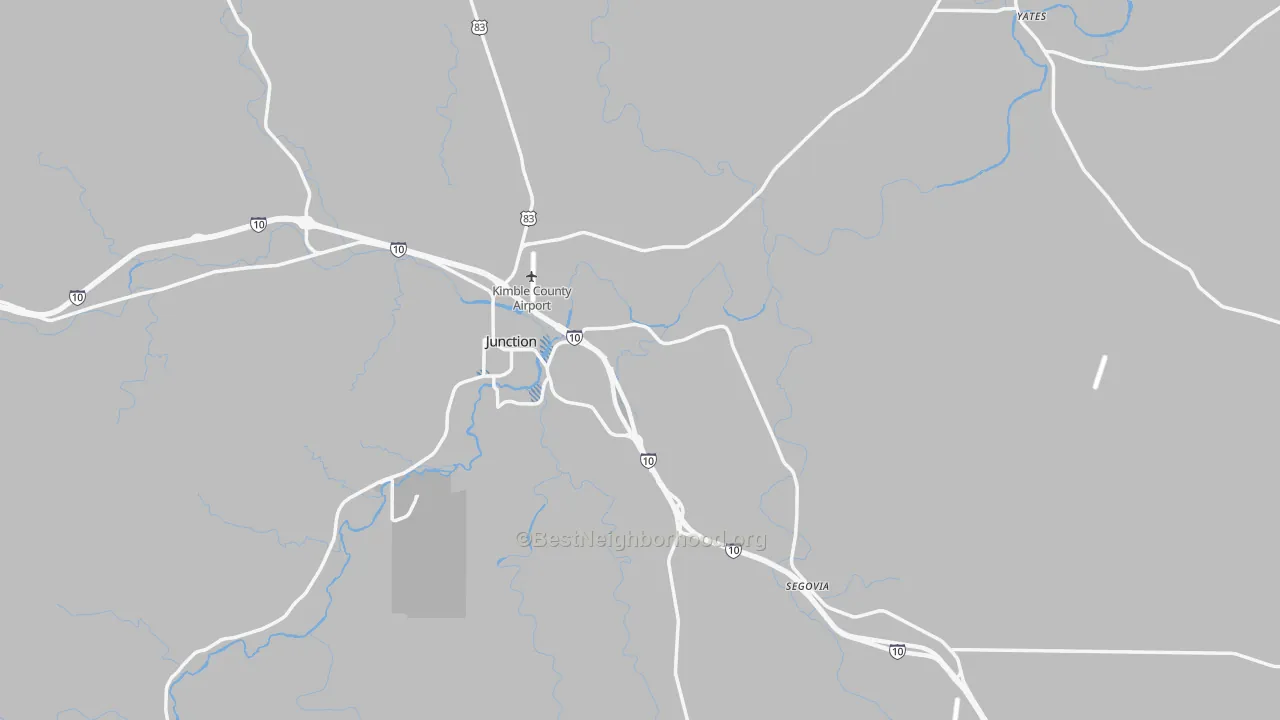 Transit Grade map of Kimble County, TX