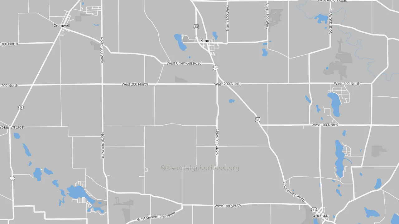 Transit Grade map of Kimmell, IN