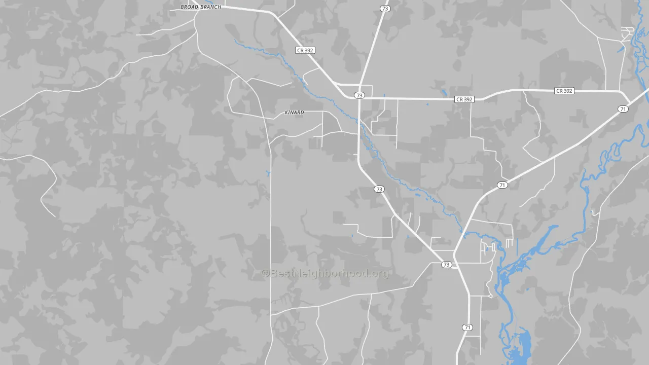 Transit Grade map of Kinard, FL