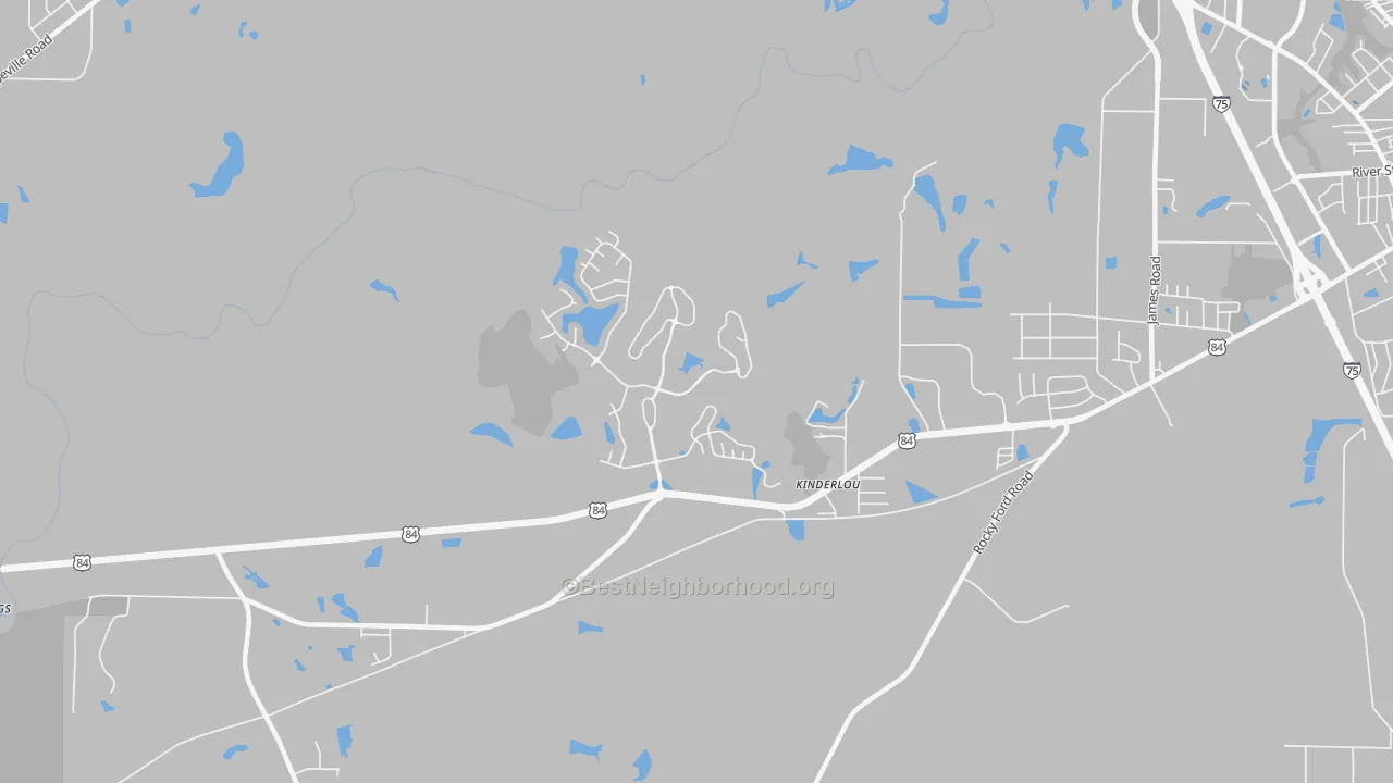 Transit Grade map of Kinderlou, GA