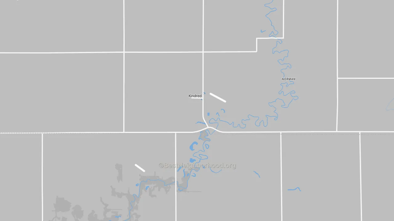 Transit Grade map of Kindred, ND