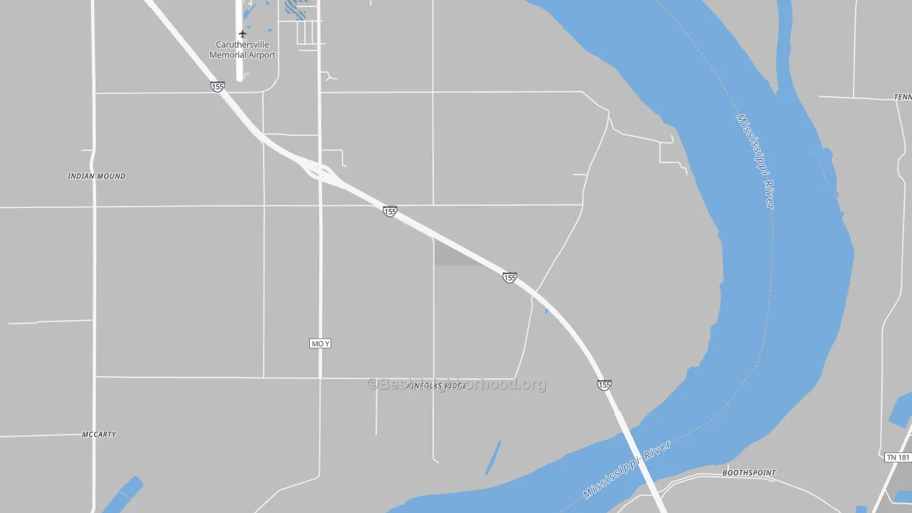 Transit Grade map of Kinfolks Ridge, MO