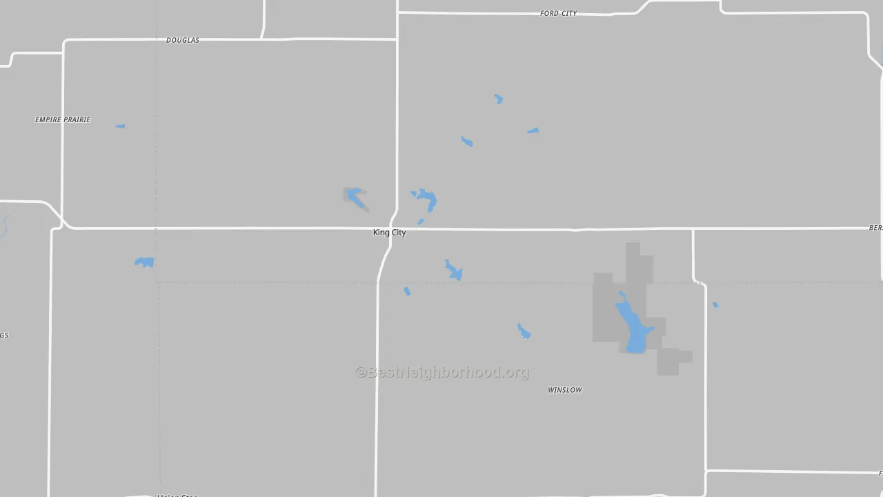 Transit Grade map of King City, MO