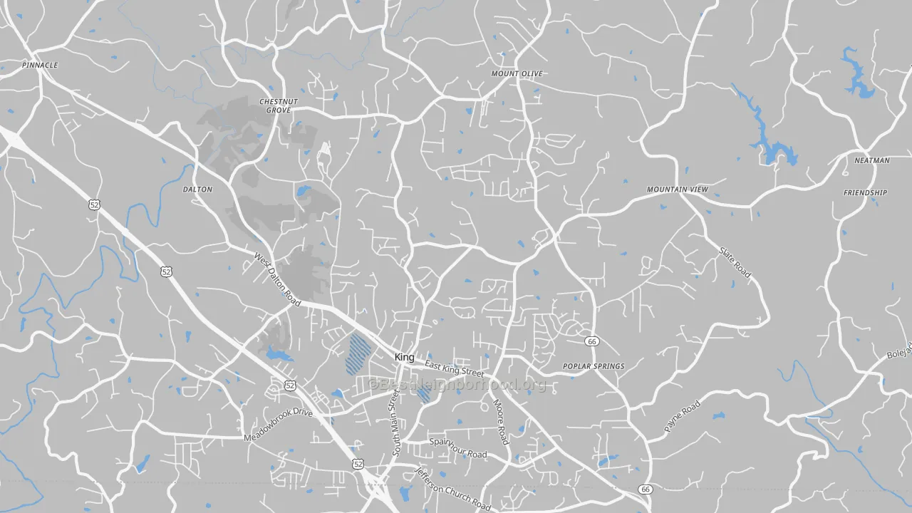 Transit Grade map of King, NC