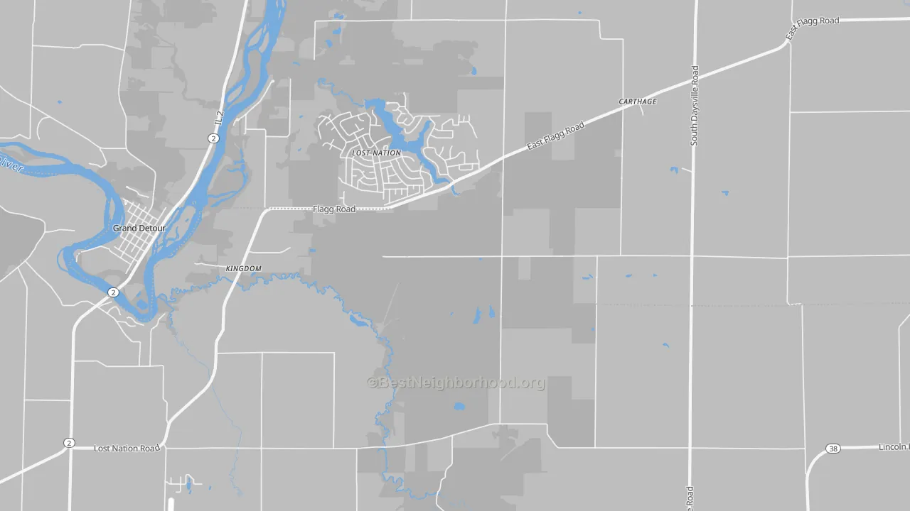 Transit Grade map of Kingdom, IL