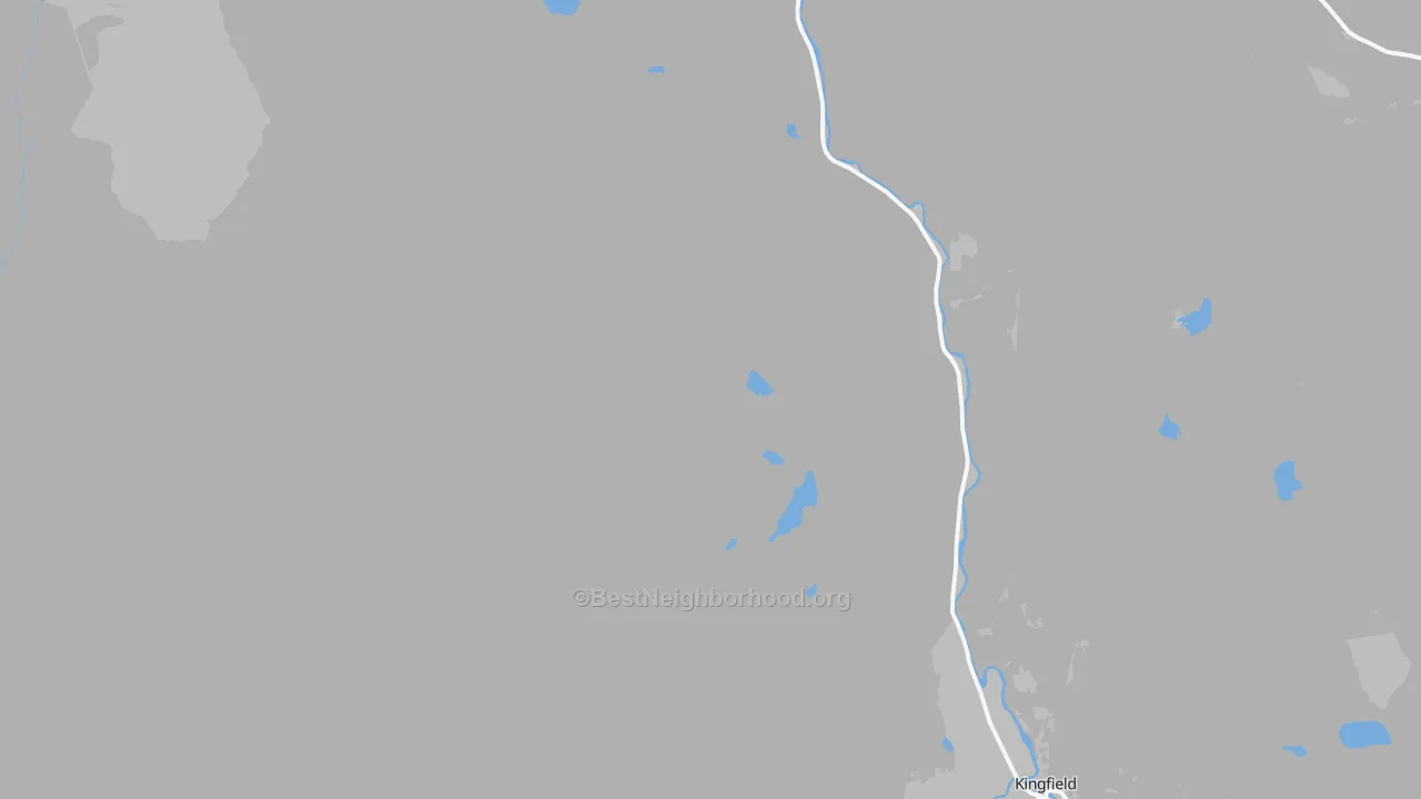 Transit Grade map of Kingfield, ME