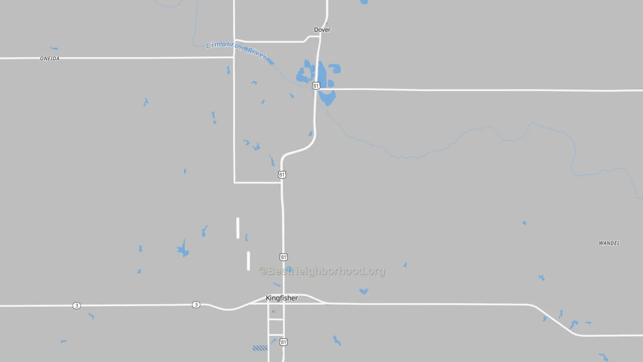 Transit Grade map of Kingfisher County, OK
