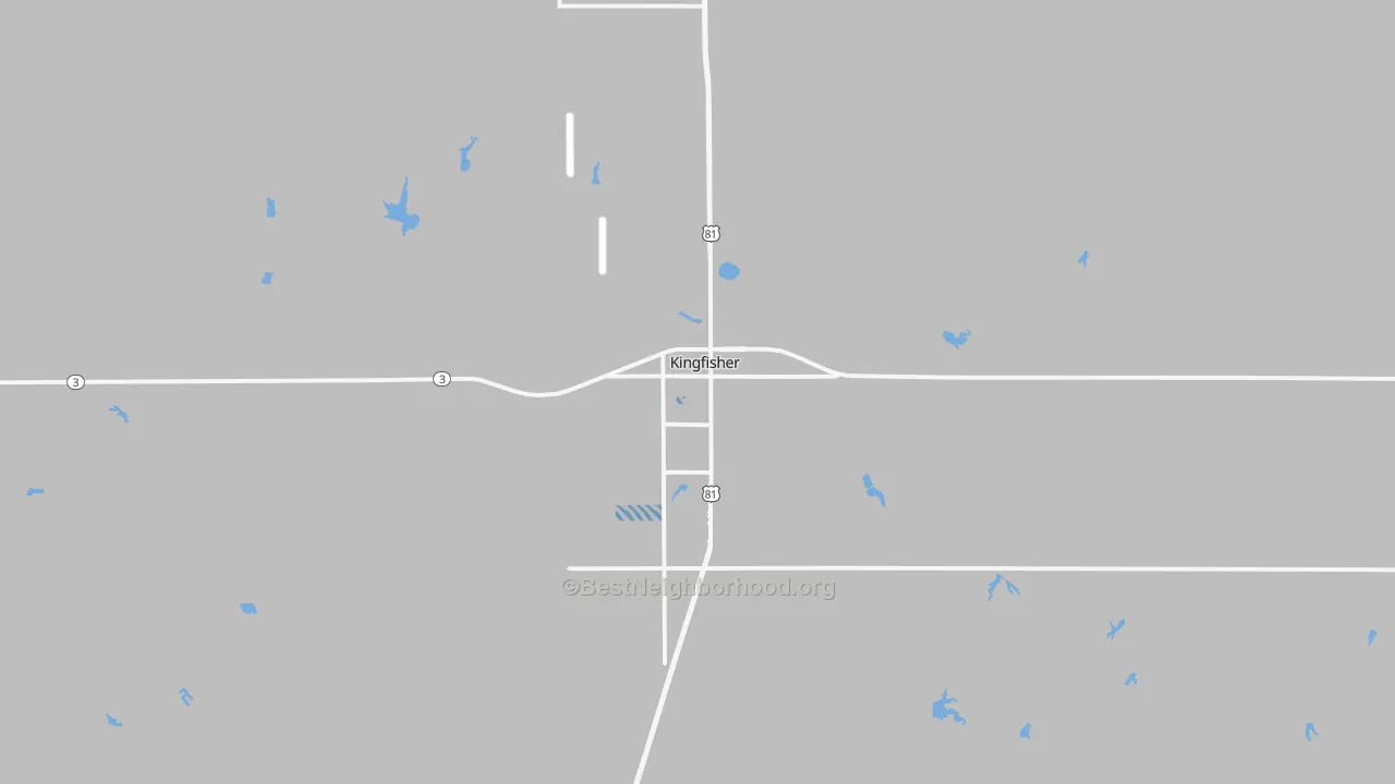 Transit Grade map of Kingfisher, OK