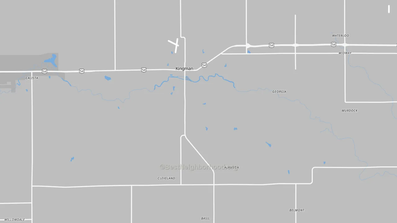 Transit Grade map of Kingman County, KS