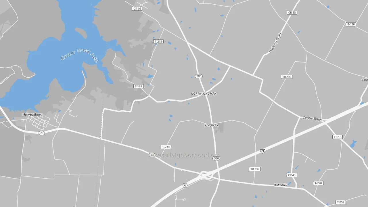 Transit Grade map of Kingman, OH