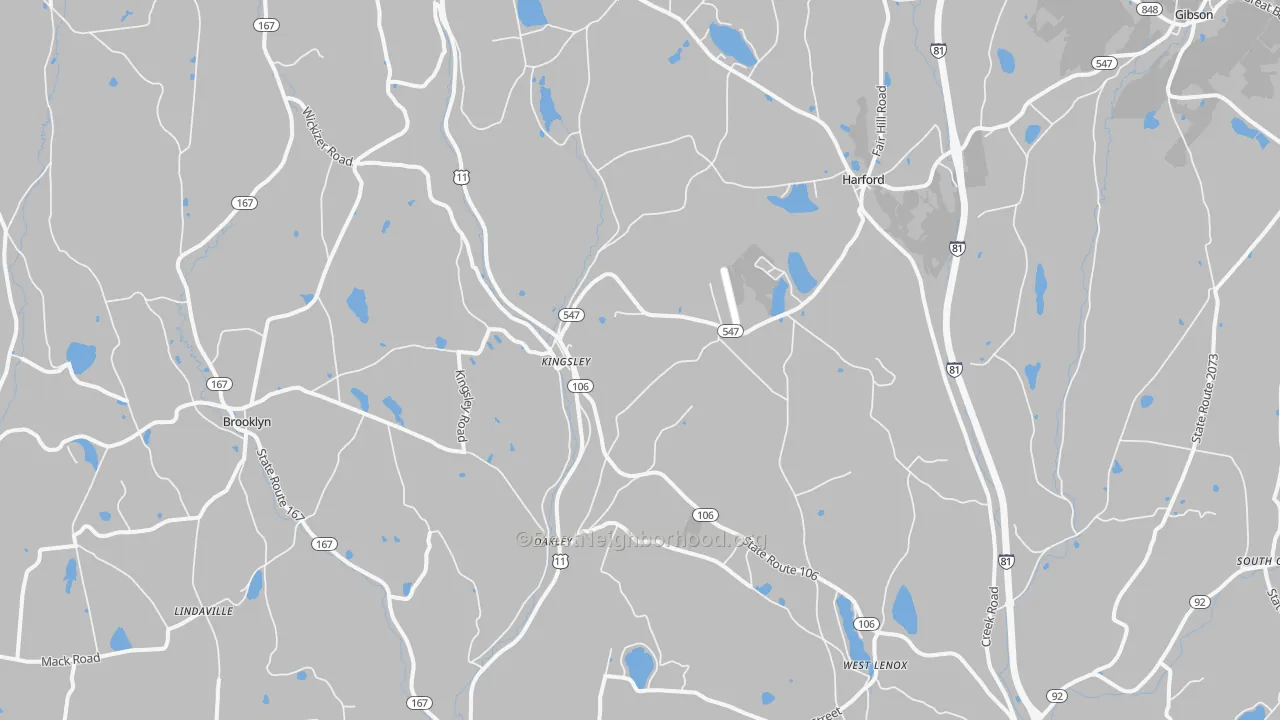 Transit Grade map of Kingsley, PA