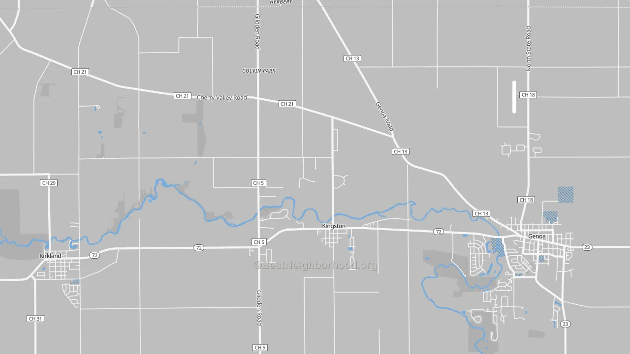 Transit Grade map of Kingston, IL