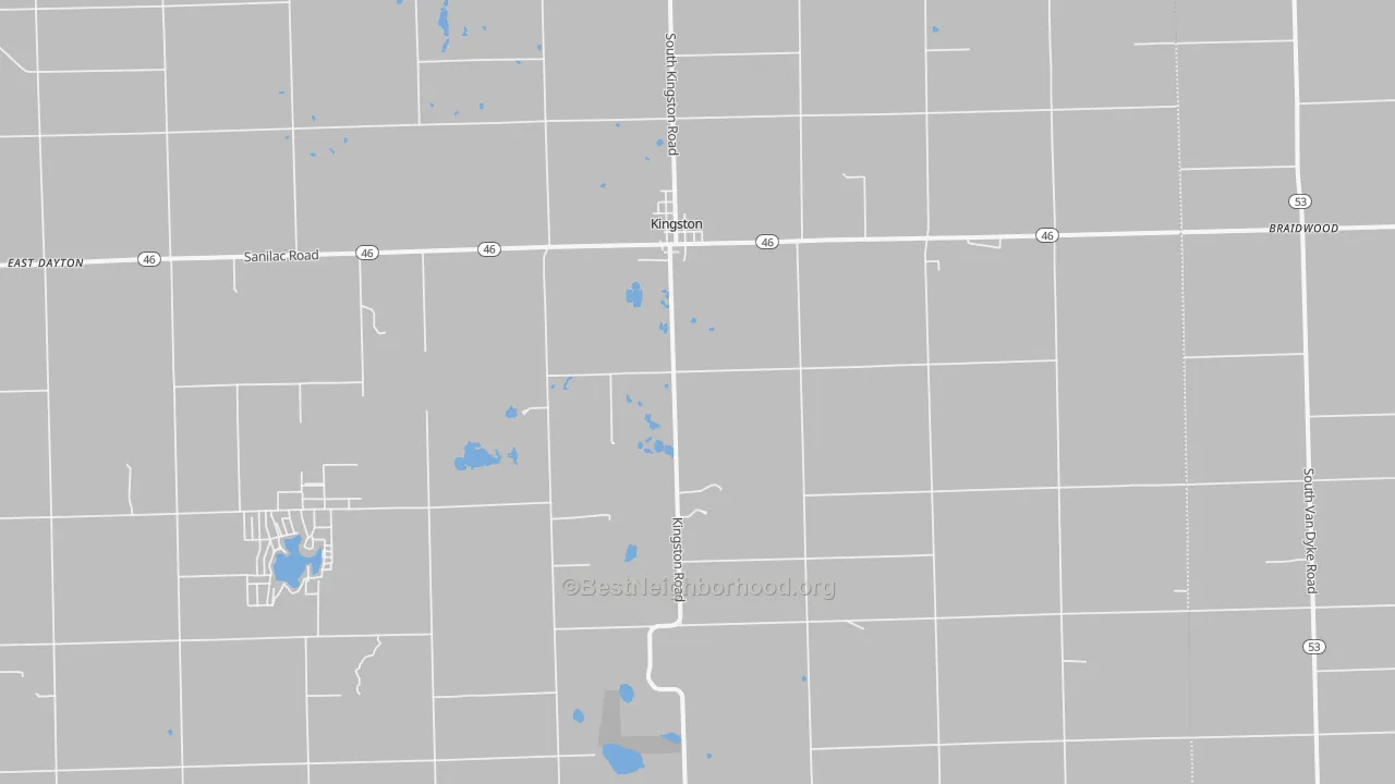 Transit Grade map of Kingston, MI