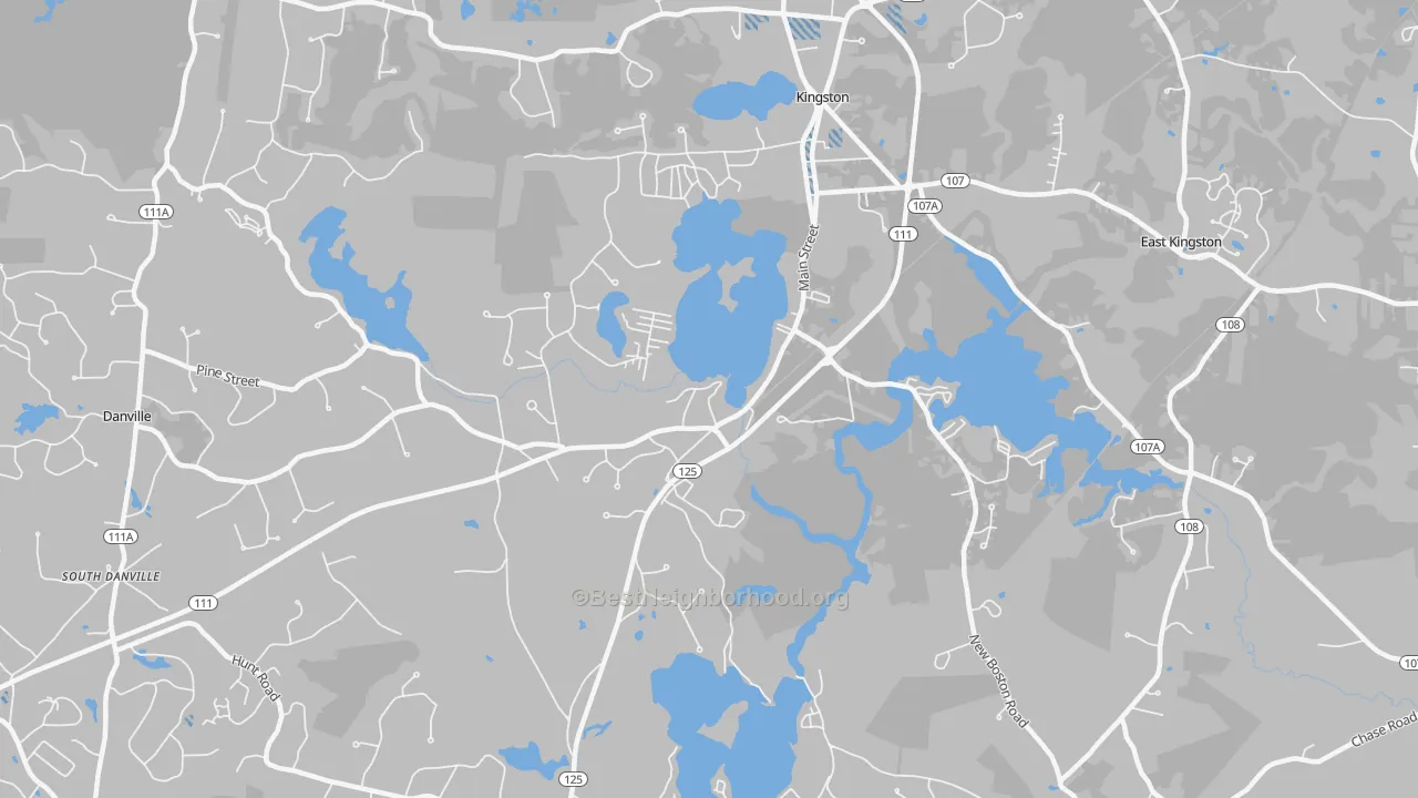 Transit Grade map of Kingston, NH