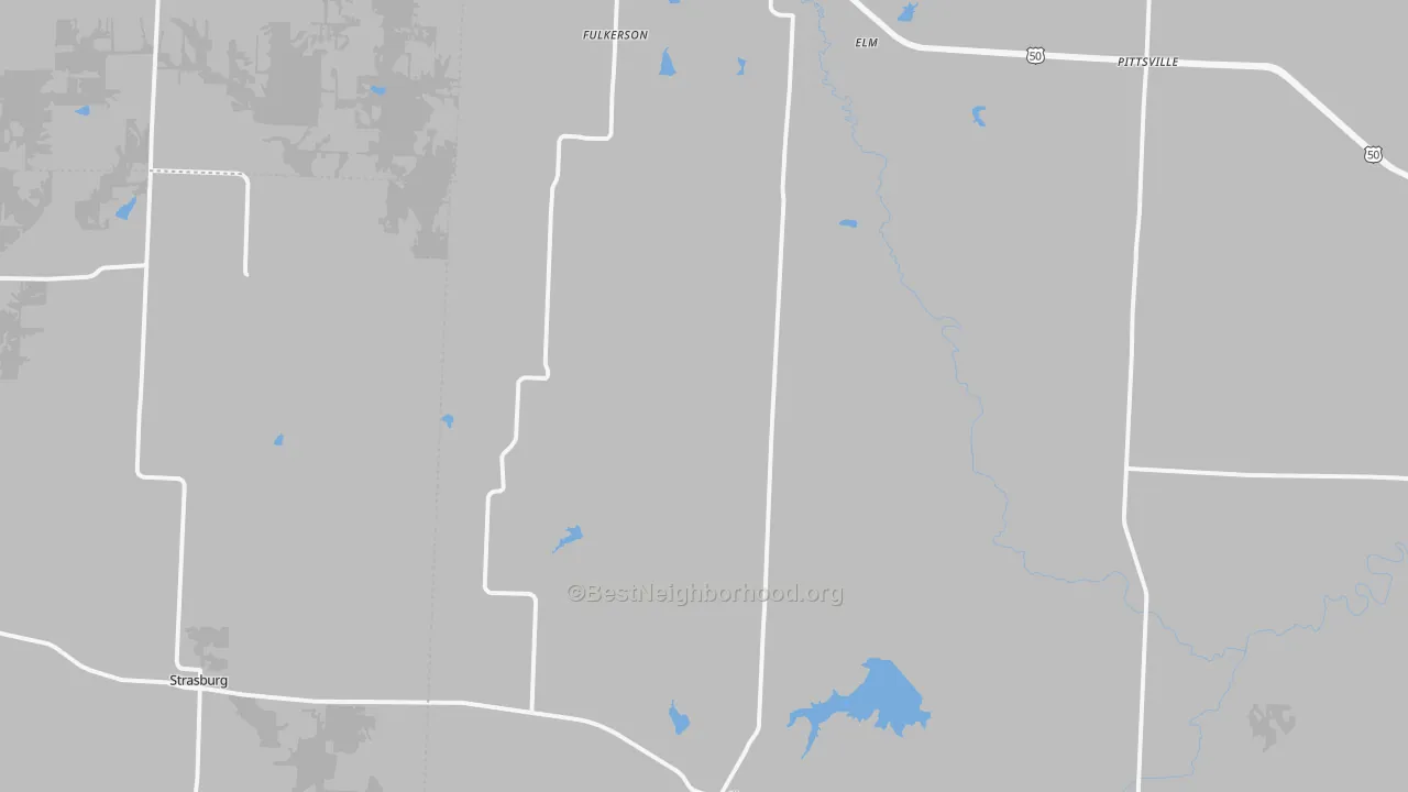 Transit Grade map of Kingsville, MO
