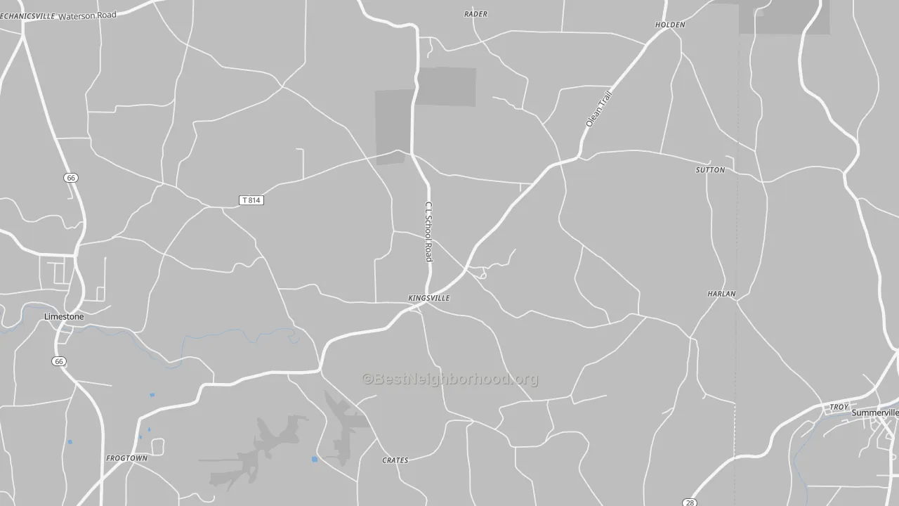 Transit Grade map of Kingsville, PA