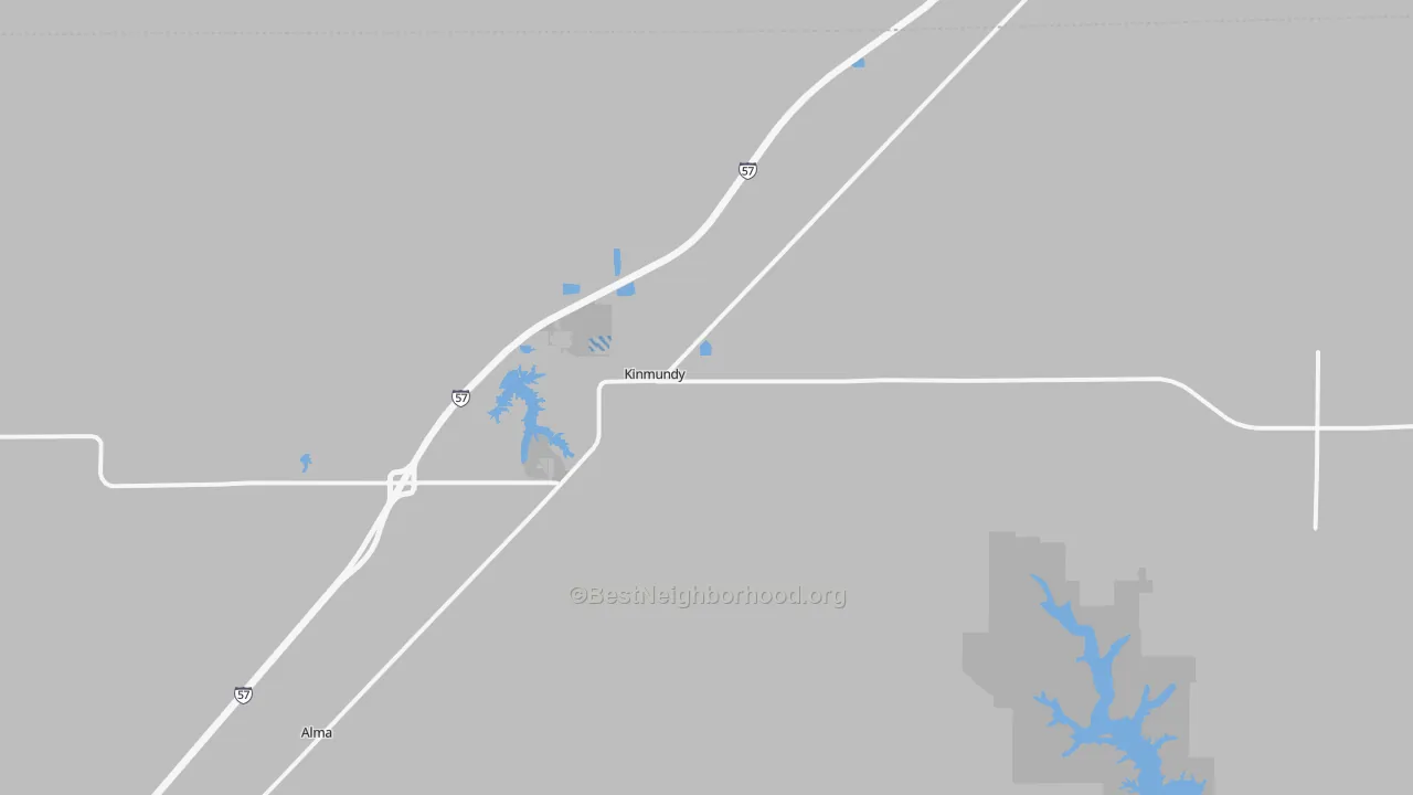 Transit Grade map of Kinmundy, IL