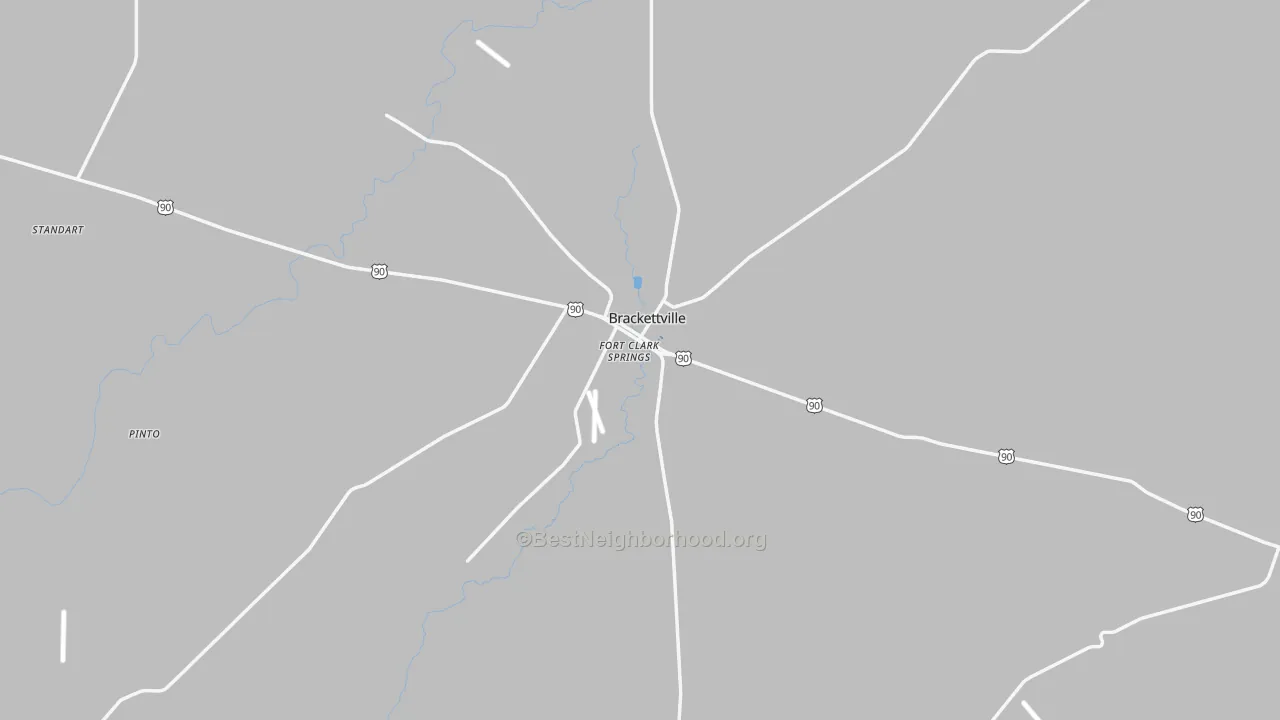 Transit Grade map of Kinney County, TX