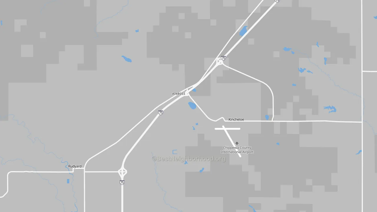 Transit Grade map of Kinross, MI