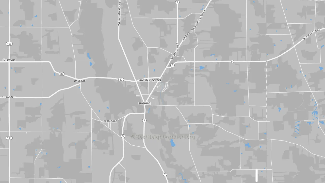 Transit Grade map of Kinsman, OH
