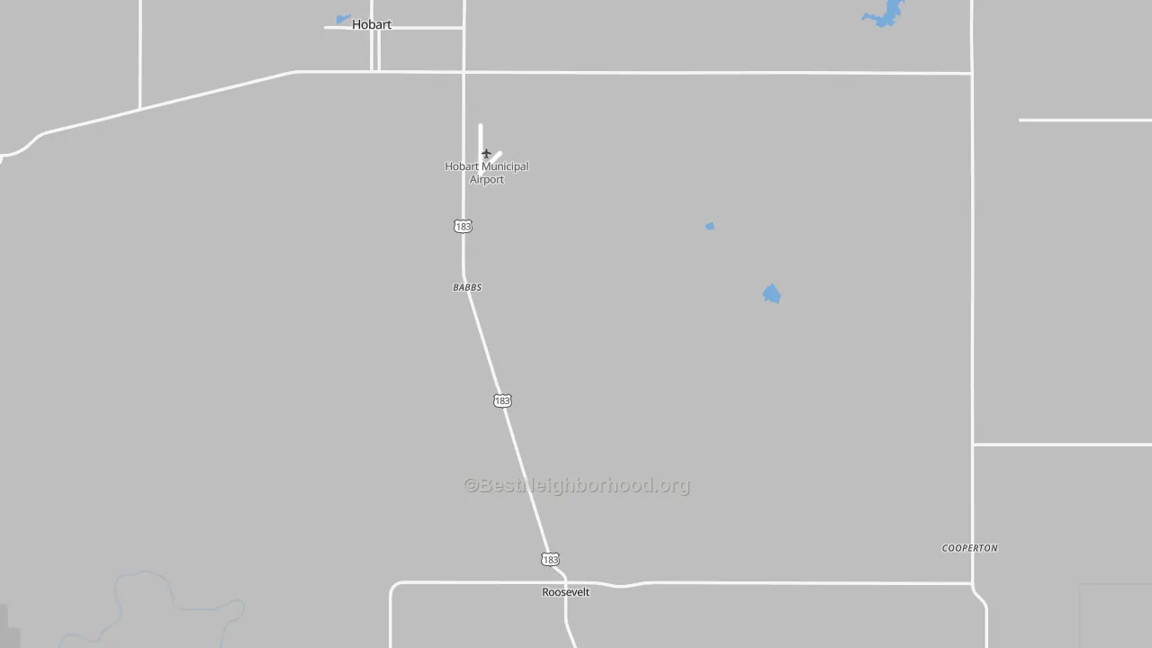 Transit Grade map of Kiowa County, OK