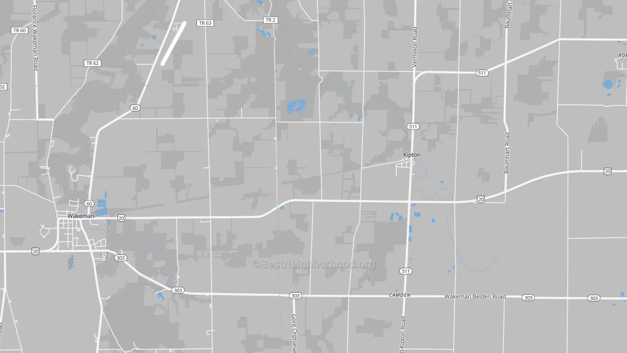 Transit Grade map of Kipton, OH