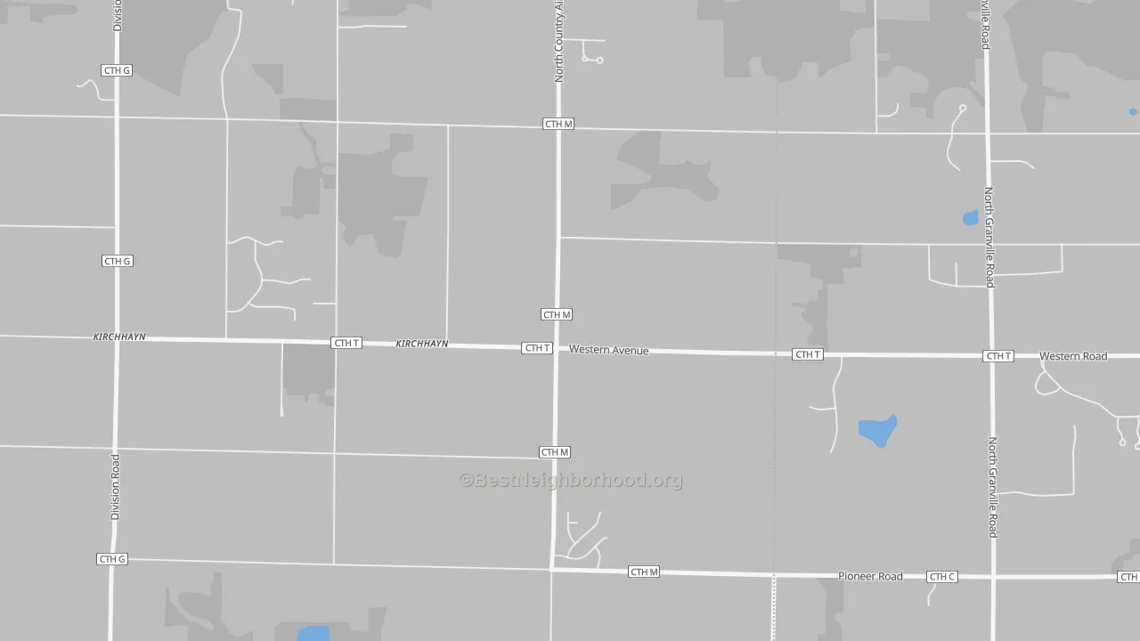 Transit Grade map of Kirchhayn, WI