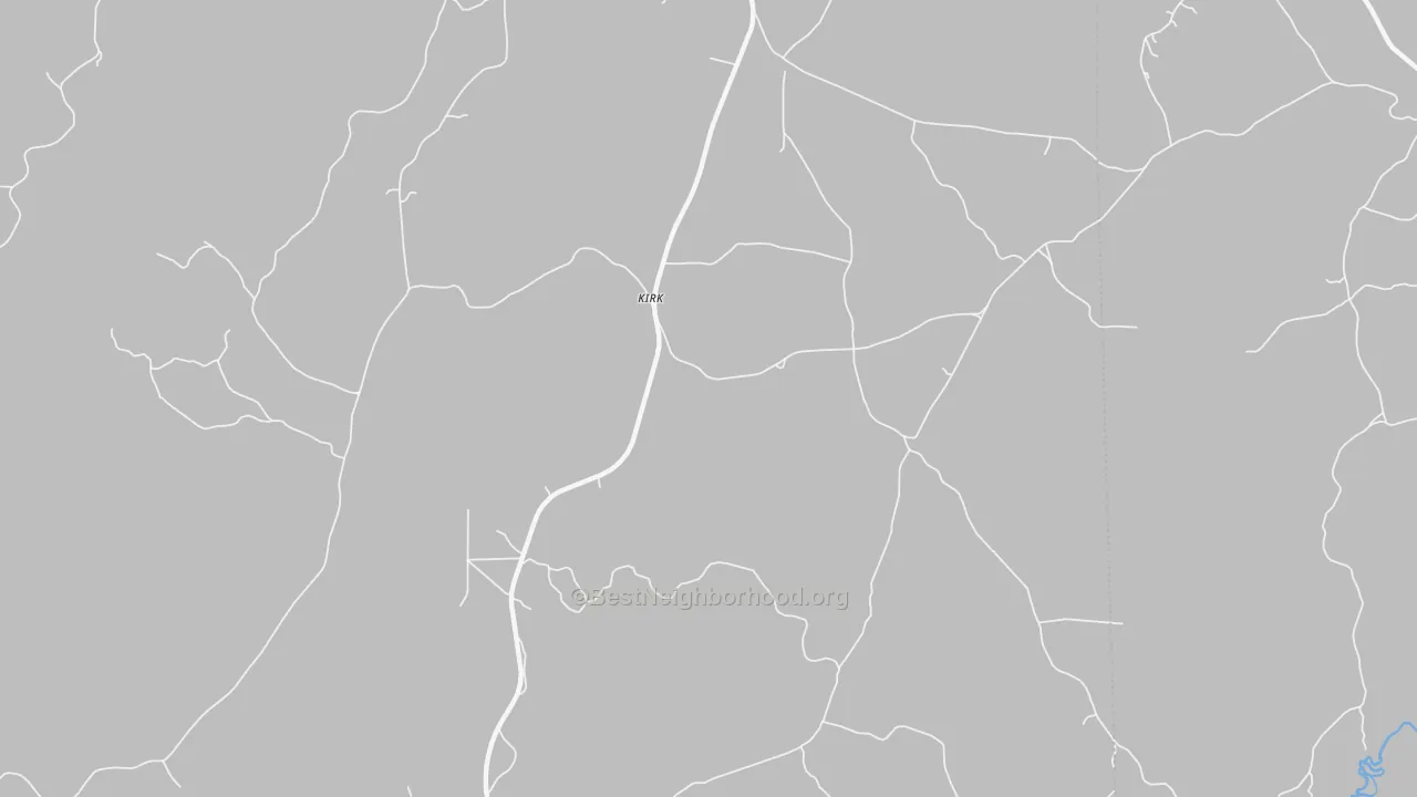 Transit Grade map of Kirk, AL