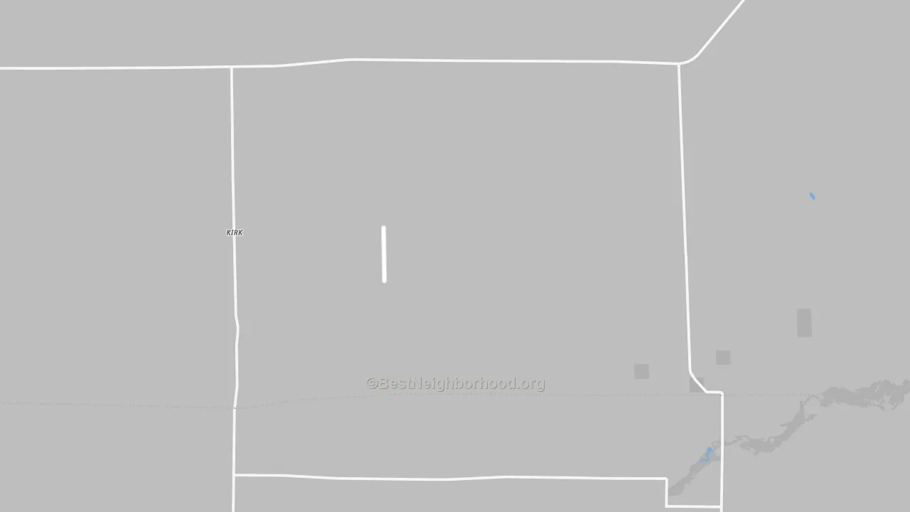 Transit Grade map of Kirk, CO