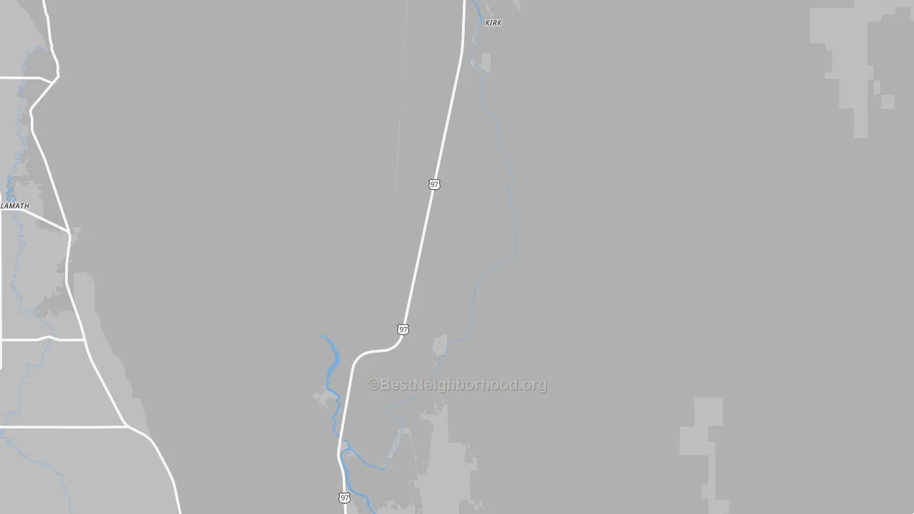 Transit Grade map of Kirk, OR