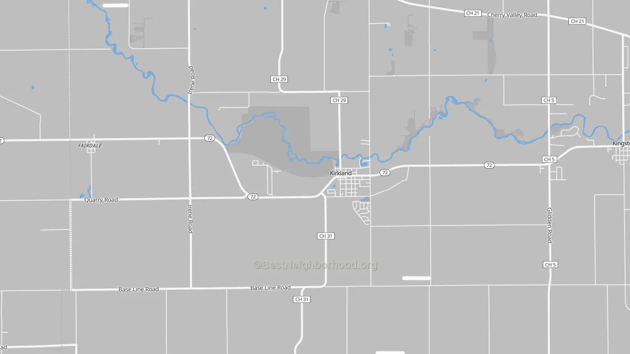 Transit Grade map of Kirkland, IL