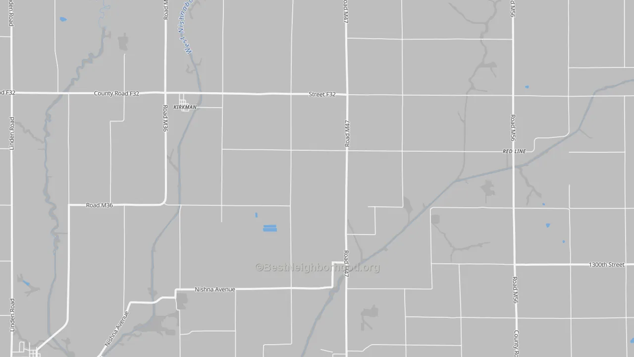 Transit Grade map of Kirkman, IA